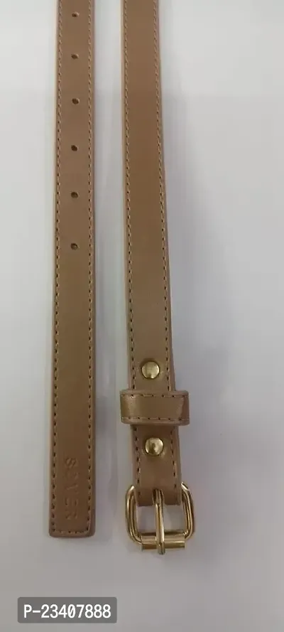 STYLE N FASHION || Belt Adjustable Stylish Design for Jeans For Women and Girls Western Dress (Brown)-thumb2