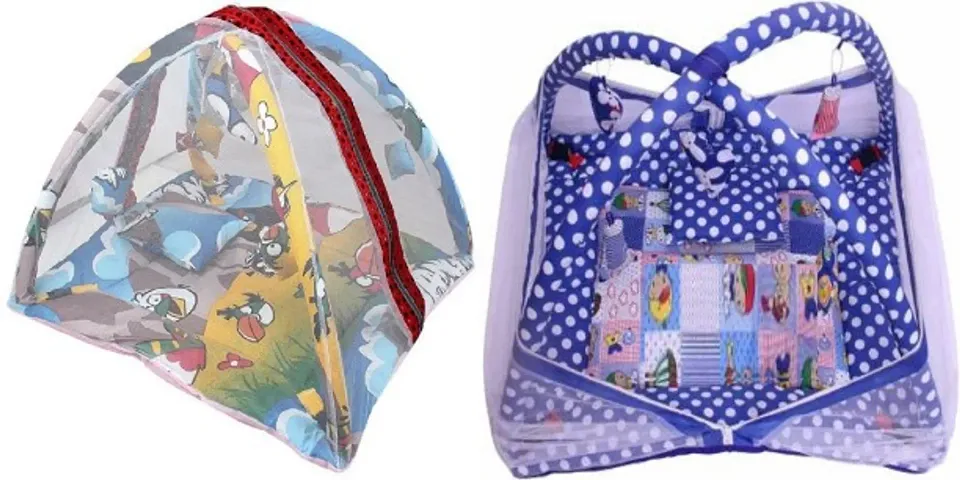 Kid's Girls Baby Play Gym with Mosquito Net and Pillow and Rattles