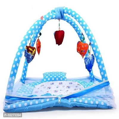 Baby Play Gym with Mosquito Net and 5 Hanging Toys ndash; Adorable Baby Bedding Set