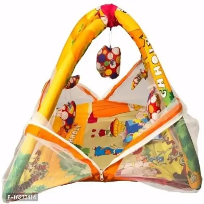 Baby Play Gym with Mosquito Net and 5 Hanging Toys ndash; Adorable Baby Bedding Set-thumb0