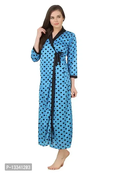 Fasense Women's Nightdress (DP165_Turquoise_Medium)-thumb2