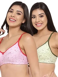 Fasense Women's Everyday Regular Non Padded Bra Pack of 2 (BVCOM063C,34B)-thumb2