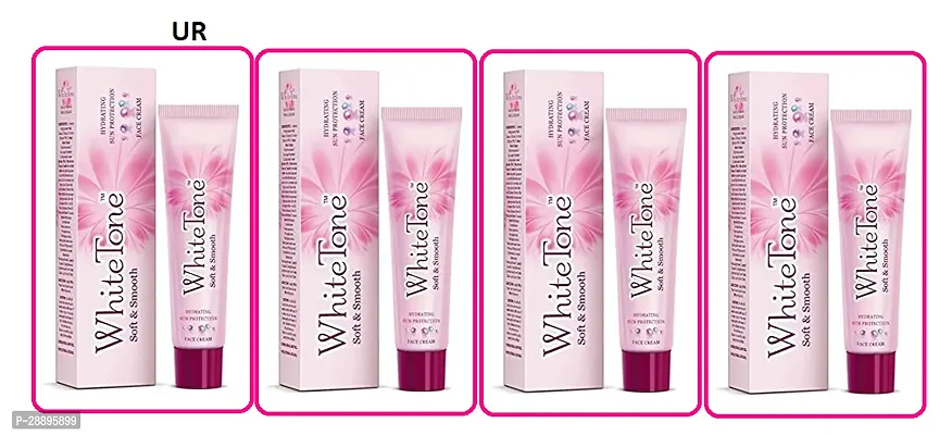 White Tone Soft and Smooth Face Cream, 25 g - (Pack of 04)