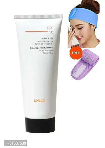 Natural Skin Care Suncreen Lotion with Head Band