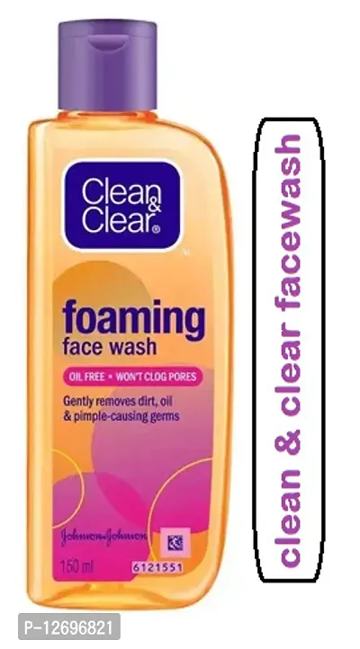 Clean  Clear Foaming Facewash for Oily Skin 150ML PACK OF 1-thumb0