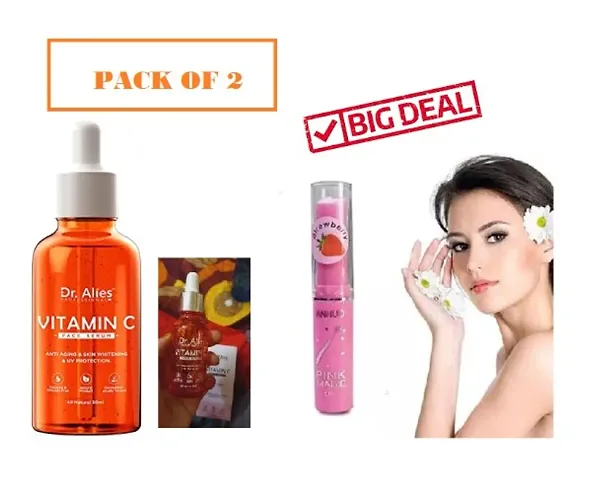 Dr. Alies - Professional Vitamin C Supercharged Face Serum With Skin Care Essentials Combo
