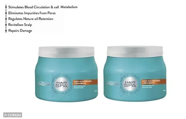 pack of 2 professional deep nourishing cream bath hair spa 490g-thumb0