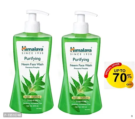 # 70 % off  combo offer Himalaya Herbals Purifying Neem Face Wash, 200ml (Pack of 2)-thumb0