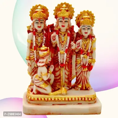 ram darbar idol ram darbar murti ram darbar statue ram darbar showpiece for pooja room showpiece figurine-thumb3