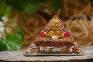 Prek Shree Shri Yantra Pyramid for Wealth and Prosperity, Healing Removing Negativity Positive Energy Vaastu and Feng Shui Stone (2.5-3 inch)-thumb4