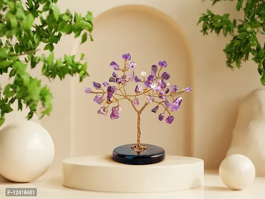 Crystal Tree - Amethyst Tree - Car Dashboard Accessories - Dashboard Figurines & Idols - Crystal showpieces for Home Decor- Crystal Home Decor Items- Crystal Tree for Good Luck-thumb5