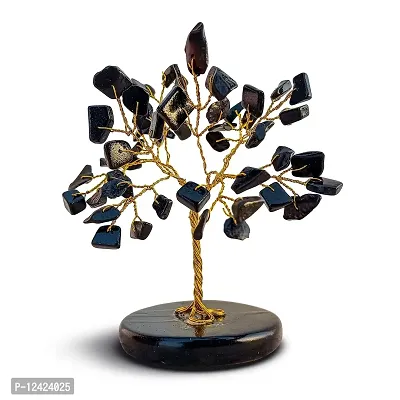 Crystal Tree - Black Tourmaline Tree - Car Dashboard Accessories - Dashboard Figurines & Idols - Crystal showpieces for Home Decor- Crystal Home Decor Items- Crystal Tree for Good Luck