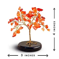 Crystal Tree - Carnelian Tree - Car Dashboard Accessories - Dashboard Figurines & Idols - Crystal showpieces for Home Decor- Crystal Home Decor Items- Crystal Tree for Good Luck-thumb1