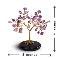 Crystal Tree - Amethyst Tree - Car Dashboard Accessories - Dashboard Figurines & Idols - Crystal showpieces for Home Decor- Crystal Home Decor Items- Crystal Tree for Good Luck-thumb1