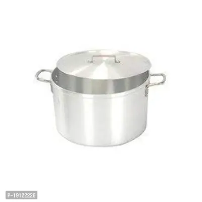 VKAK Heavy Aluminium Multipurpose Pot cookware  ( casserole  with lid ) Water capacity :-3 Liter)  DIA :- 19 CM-thumb0