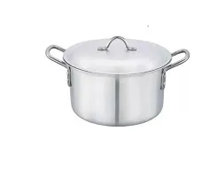 VKAK Heavy Aluminium Multipurpose Pot cookware  ( casserole  with lid ) Water capacity :-3 Liter)  DIA :- 19 CM-thumb1