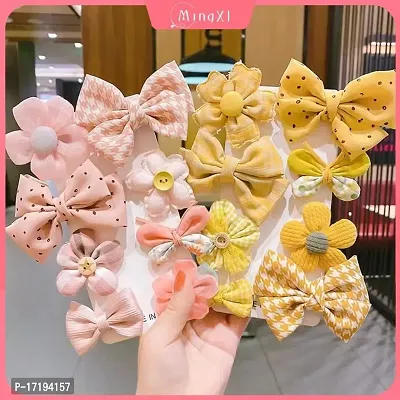 8 pieces/ 1 SET Baby Girl's Hair Clips Cute Hair Bows Baby Hair Accessories Hairpins Set For Baby Girls Teens Toddlers, Assorted styles-thumb5