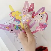 Non-Slip Children Little Girls Cute Cartoon Unicorn Princess Mermaid Quality Hairband-thumb3