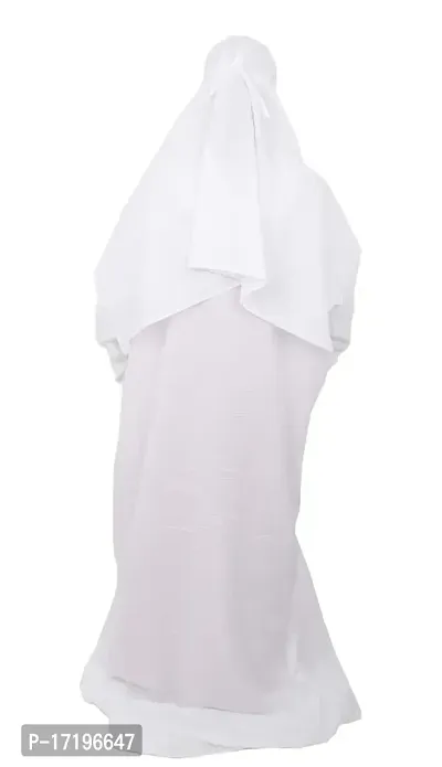 Barakath Women's Full length Prayer Dress Abaya Ihram Set (110001_White_2XL) (110001_White_2XL)-thumb2