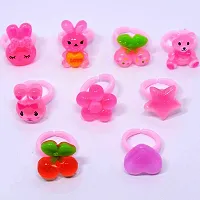 Barakath 36 PCS Kids Rings, Cute Cartoon Adjustable Jewelry Play Ring for Kids Girls Children comes in pink heart shape box Suitable for age 2 -10 yrs.-thumb4