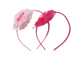 Flower Headband For Girls Wedding Festival Parties Floral Hairband(Packof 2)-thumb1