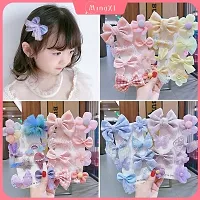 8 pieces/ 1 SET Baby Girl's Hair Clips Cute Hair Bows Baby Hair Accessories Hairpins Set For Baby Girls Teens Toddlers, Assorted styles-thumb1