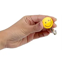 Plastic Self Adhesive Smiley Wall Hooks, Wall Sticker Hooks Load Capacity Up to1 kg, Set of 20 Pieces (20)-thumb3