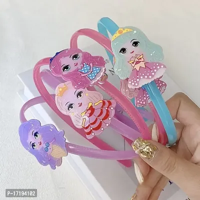 Non-Slip Children Little Girls Cute Cartoon Unicorn Princess Mermaid Quality Hairband-thumb0