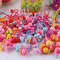 Set of 5/20 Psc Baby Hair Clips Rubber Bands Multi color Hair Accessory jewellery Hair Band (Multicolor)20-thumb1
