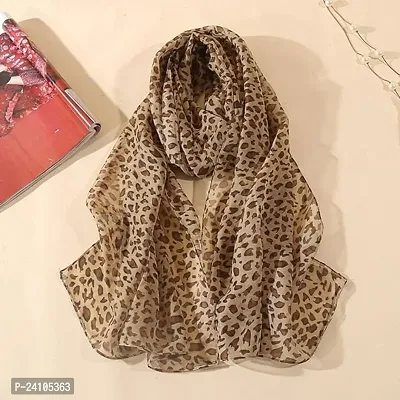 Barakath Chiffon Printed Leopard Shawl Fashion Hijab Long Scarf-thumb3