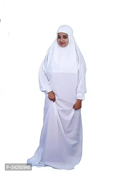 BARAKATH Women's Floor Length Prayer Dress with Attached Hijab