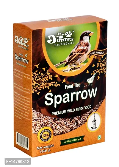 JiMMy Pet Products Feed The Sparrow Wild Bird Small Parakeet Seeds Food Refill for Bird Feeder (1.2kg)-thumb0