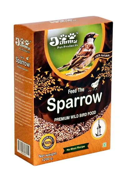 JiMMy Pet Products Feed The Sparrow Wild Bird Small Parakeet Seeds Food Refill for Bird Feeder (1.2kg)
