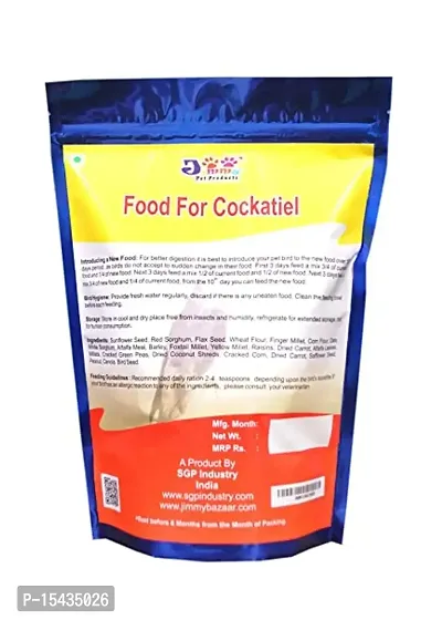 JiMMy Pet Products Food for Cockatiel - 900 GMS Pack of 2 - Total 1.8 KG Bird Food-thumb3