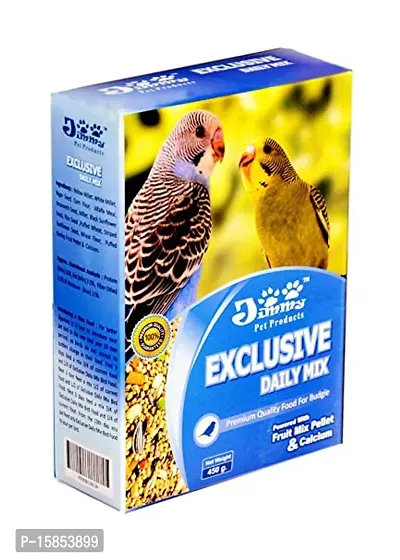 JiMMy Pet Products Budgie Food Exclusive Daily Mix Bird Food for Budgies 450 Gms-thumb0