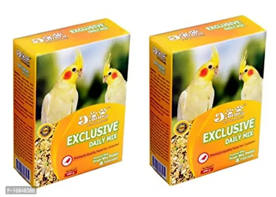 Jimmy Pet Products Exclusive Daily Mix Fruit Pellets and Calcium Bird Food for Cockatiel 900 Gms-thumb0