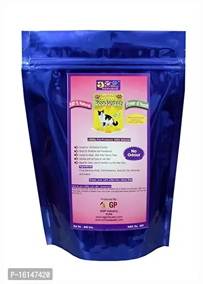 JiMMy Cat Litter Deodorizer No Odour  -500 Gm-Pack of 2-Total 1 Kg-thumb3