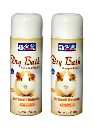 JiMMy Pet Products Dry Bath - Shampoo Powder for Small Animals No Water Needed 300 Grams