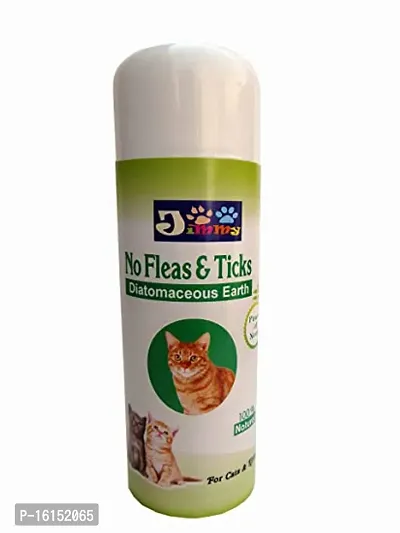 Jimmy 100% Natural No Fleas  Ticks Powder For Cats  Kittens - 150 Grams