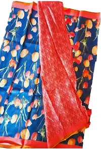 Classic Cotton Blend Saree with Blouse piece for Women-thumb2