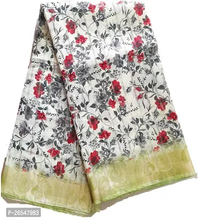 Womens Vimal Cotton Silk Blended Saree With Stichable Blouse