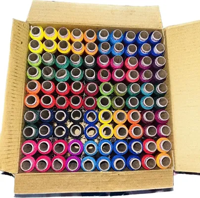 Multi Colour Thread (200 m Pack of 100)