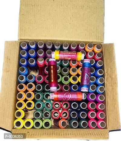 Multi Colour Thread (200 m Pack of 100)-thumb3