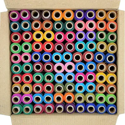 Multi Colour Thread (150 m Pack of 100)