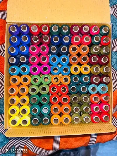 Multi Colour Thread (150 m Pack of 100)-thumb0