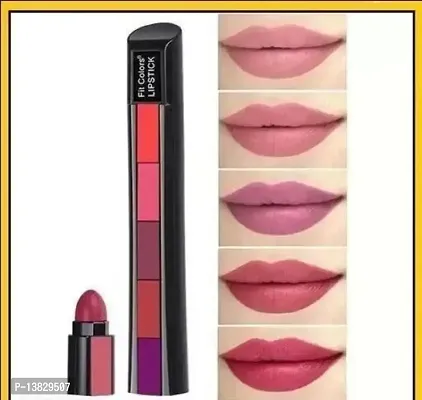 5 in 1 Combo Of Different Color Matte Longlasting Lipstick