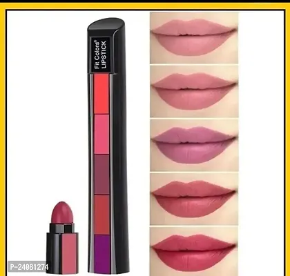 5 in 1 Combo Of Different Color Matte Longlasting Lipstick-thumb0