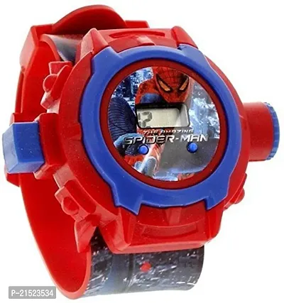 Digital Spiderman Projector Watch 24 Images to Display Spiderman Wrist Watch for Kids Girls Birthday Gift-thumb0