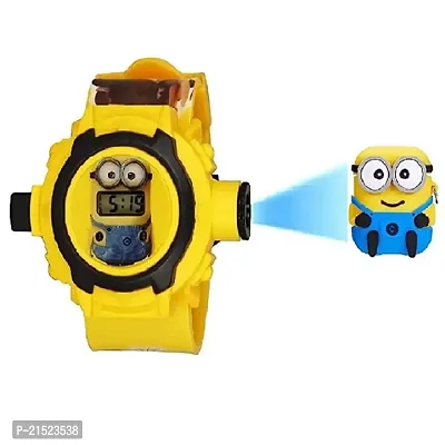 Digital Minion Projector Watch 24 Images to Display Minion Wrist Watch for Kids Girls Birthday Gift