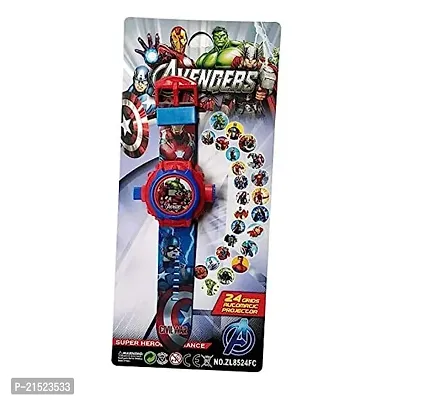Digital Avengers Projector Watch 24 Images to Display Avengers Wrist Watch for Kids Girls Birthday Gift-thumb4
